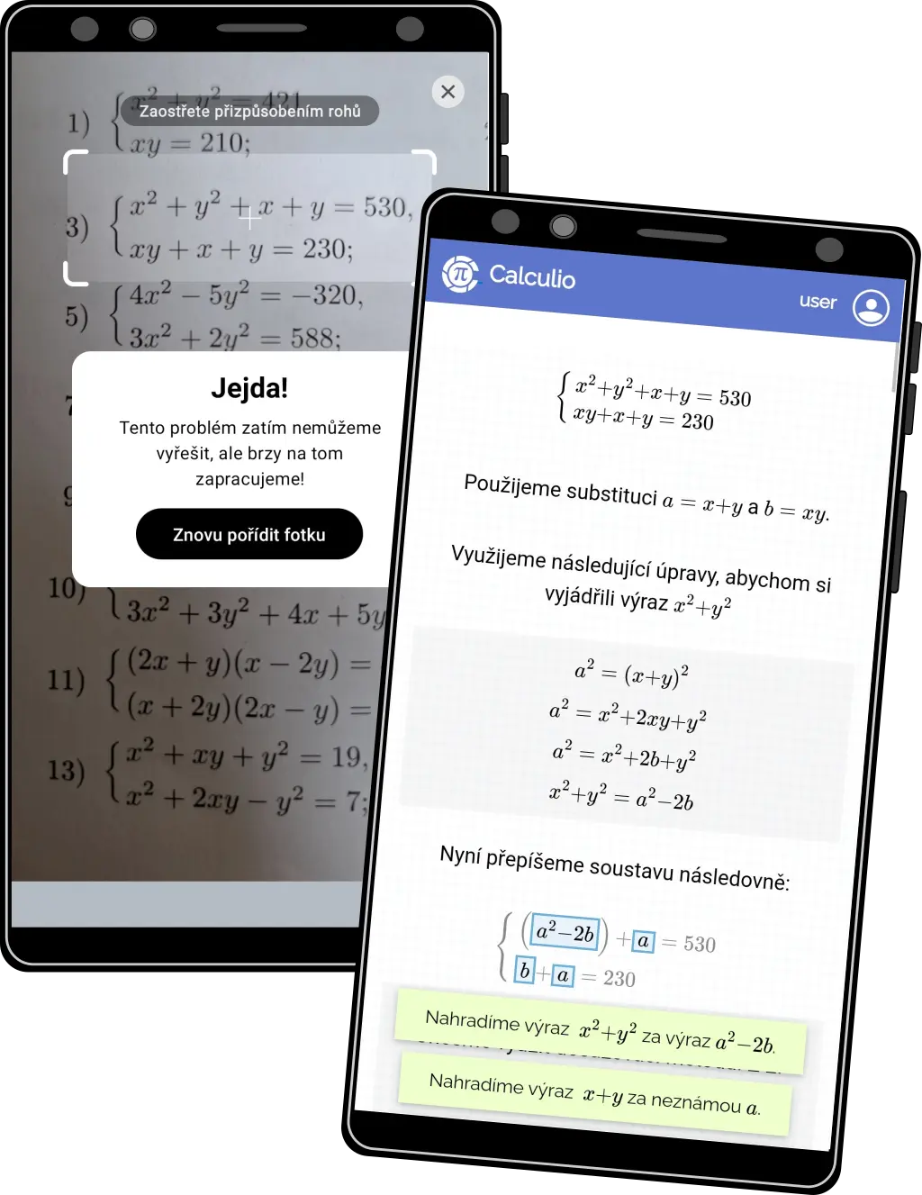 Soustavy rovnic 2  - porovnání s konkurencí