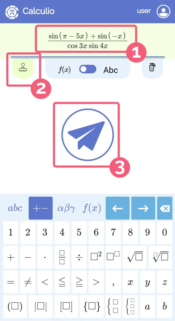 Odeslání úlohy k výpočtu v aplikaci Calculio